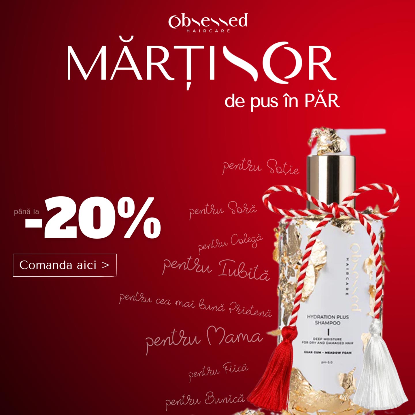 reduceri si promotii de martisor si ziua femeii produse profesionale idHAIR din gama de lux Obsessed reduceri si promotii de martisor si ziua femeii produse profesionale idHAIR din gama de lux Obsessed