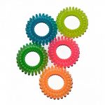 Banda par din silicon Secret Hair Band Glows. Aceste arcuri multicolore nu sunt doar elastice de păr. Acesta este un accesoriu elegant.