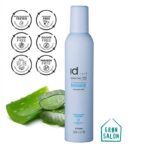 Spuma cu fixare medie Sensitive Mousse IdHAIR este o spumă de păr fără parfum, ce oferă o putere de fixare și un volum puternic. Această fantastică spuma de păr este îmbogățită cu aloe vera cu rol de hidratare și este testată dermatologic, ceea ce o recomanda persoanelor cu afectiuni ale scalpului sau persoanelor cu scalp sensibil, iritat.