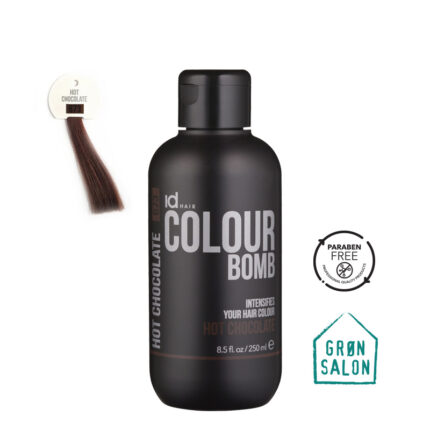 Tratament de colorare Colour Bomb Hot Chocolate 673 de la IdHAIR este o culoare directa pentru reimprospatarea nuantei sau pentru colorare semi-permanenta.