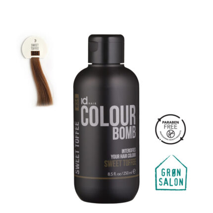 Tratament de colorare Colour Bomb Sweet Toffee 834 de la IdHAIR este o culoare directa pentru reimprospatarea nuantei sau pentru colorare semi-permanenta.