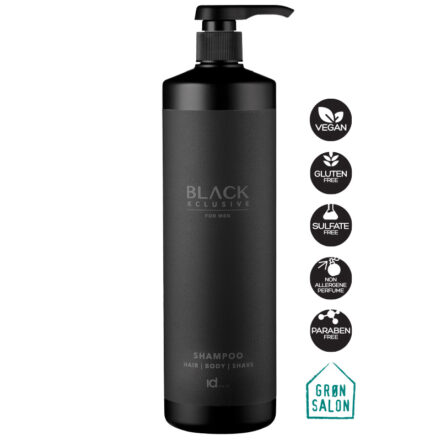 Sampon pentru barbati Total Black XCLUSIVE 1000ml este un sampon hidratant all-in-one pentru par, corp si barba. Parul tau este usor de aranjat dupa spalare.