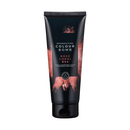 Tratament de colorare Colour Bomb Rose Coral 934 de la IdHAIR este o culoare directa pentru reimprospatarea nuantei sau pentru colorare semi-permanenta.