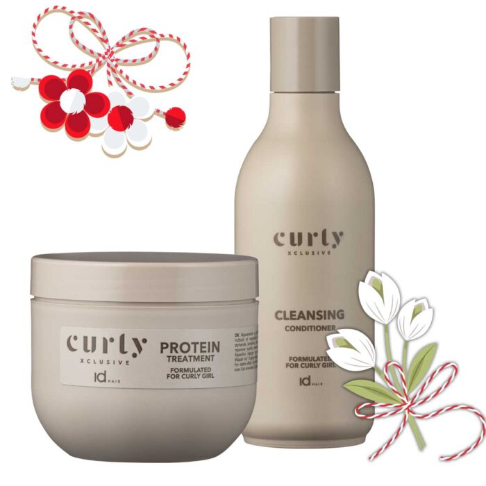 Set cadou pentru femei CURLY Cleansing Conditioner 250ml si Protein Treatment 200ml este perfect pentru orice ocazie! Alege cadoul perfect, destinat unei DOAMNE, pentru un păr frumos și sănătos!