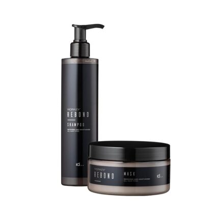 set Sampon 300ml + Tratament masca reparare Niophlex REBOND pH 3,5 300ml de la IdHAIR este un set format din Sampon reparare Niophlex REBOND pH 5,5 300ml si Tratament masca reparare Niophlex REBOND pH 3,5 300ml. Repara si hidrateaza, reface legaturile interioare din firul de par si rehidrateaza in profunzime. Tratamentul-masca hraneste intensiv, reface legaturile structurii parului, da elasticitate si revigoreaza firul de par conferindu-I totodata stralucire. Includerea complexului de proteine botanice in formula, ofera beneficii remarcabile, cum ar fi descurcarea firelor innodate si netezirea parului.