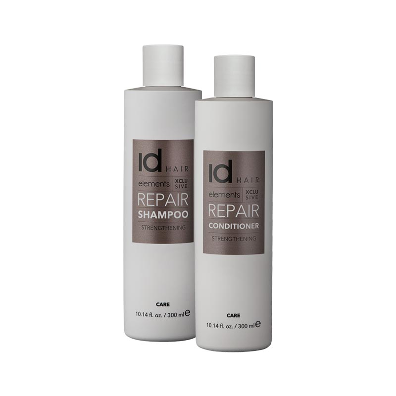set-Sampon-balsam-REPAIR-XCLS-idhair-300ml Set Sampon pentru par deteriorat Repair + Balsam pentru par deteriorat Repair este conceput special pentru parul deteriorat sau tratat chimic. Samponul reduce efectul stresului oxidativ si are proprietati intense de calmare, fortificare si antioxidare. Balsamul are proprietati de hranire a parului dezvoltate special pentru parul deteriorat sau tratat chimic. Hraneste si repara parul lasandu-l moale si matasos.