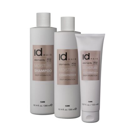 Set Sampon pentru hidratare Moisture Balsam Moisture ElementsXclusive Balsam crema fara clatire Moisture Conditioning Cream este puternic hidratant si se adreseaza tuturor tipurilor de par. Este alegerea ideala pentru parul uscat si tern. Are o formula incredibil de eficienta puternic hidratanta. Acest balsam impiedica ruperea firului de par, lasandu-l plin de viata si stralucitor.