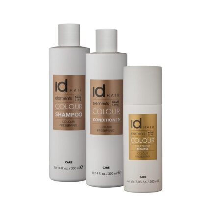 Set Sampon pentru par vopsit + Balsam + Spuma tratament Colour Treatment Mousse protejeaza si reda vitalitatea culorii la fiecare spalare, hidrateaza si protejeaza impotriva razelor UV, prelungeste durata de viata a culorii si reda parului stralucire. Spuma hranitoare ce reda parului echilibrul natural de umiditate, aspect matasos si corp firului de par. Are o textura fina si cremoasa, care nu incarca parul.