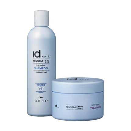 Set Sampon pentru scalp sensibil utilizare zilnica XCLS Sensitive EVERYDAY 300ml + Masca tratament pentru scalp sensibil – hidratare intensa Sensitive XCLS Deep Weekly Treatment 200ml este testat dermatologic si, prin urmare, este recomandat pentru scalpul si parul sensibil.