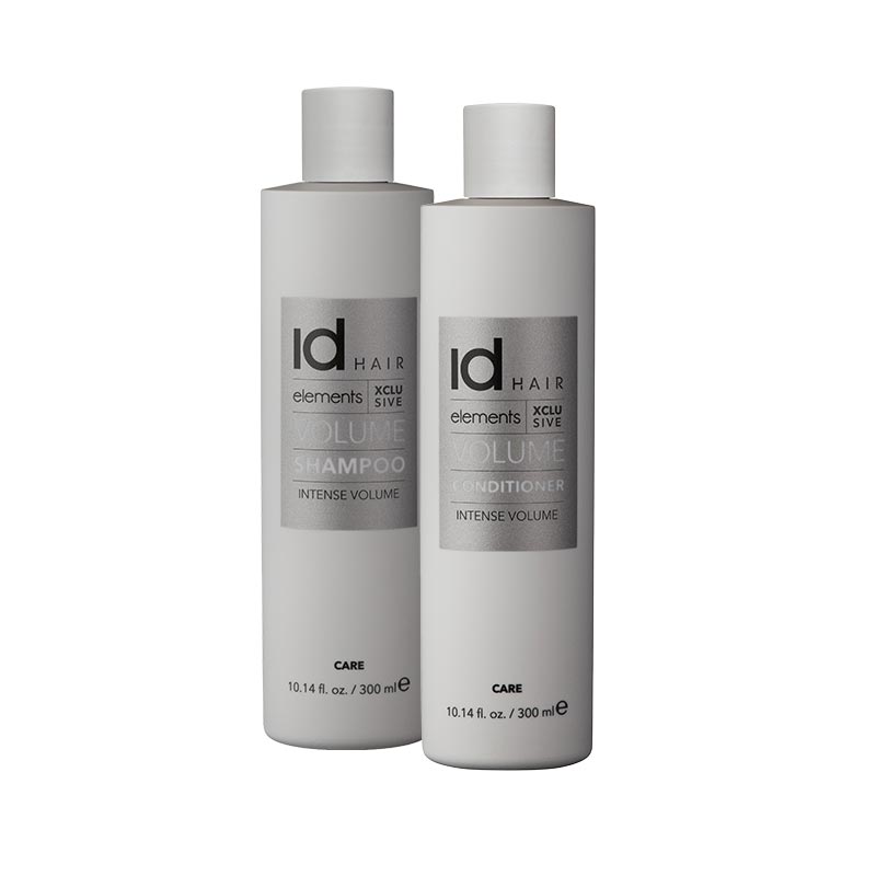 set-Sampon-balsam-VOLUME-XCLS-idhair Set Volume sampon pentru par fin lipsit de volum + Volume balsam pentru par fin lipsit de volum ElementsXclusive 300ml este imbogatit cu ingrediente atent selectate, care ofera volum si hranire parului, fara a-l incarca. Ingredientele asigura hidratare parului lasandu-l puternic, lucios, plin si sanatos. Balsamul contine ingrediente uimitoare ce dau parului volum suplimentar.