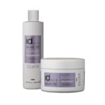 Set Sampon pentru par blond Silver ElementsXclusive + Masca tratament Silver XCLS pentru intretinera parului blond neutralizeaza tonurile calde nedorite, lasand o nuanta blonda, rece si clara, iar masca este este imbogățita cu complex de aminoacizi din grâu care pătrund în interiorul firului de păr, avand ca rezultat rezultat blond curat, hidratat si matasos.