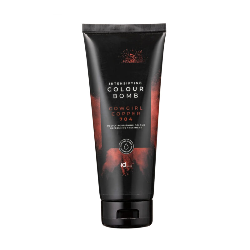 Tratament de colorare Colour Bomb CowGirl Cooper 704 de la IdHAIR este o culoare directa pentru reimprospatarea nuantei sau pentru colorare semi-permanenta.
