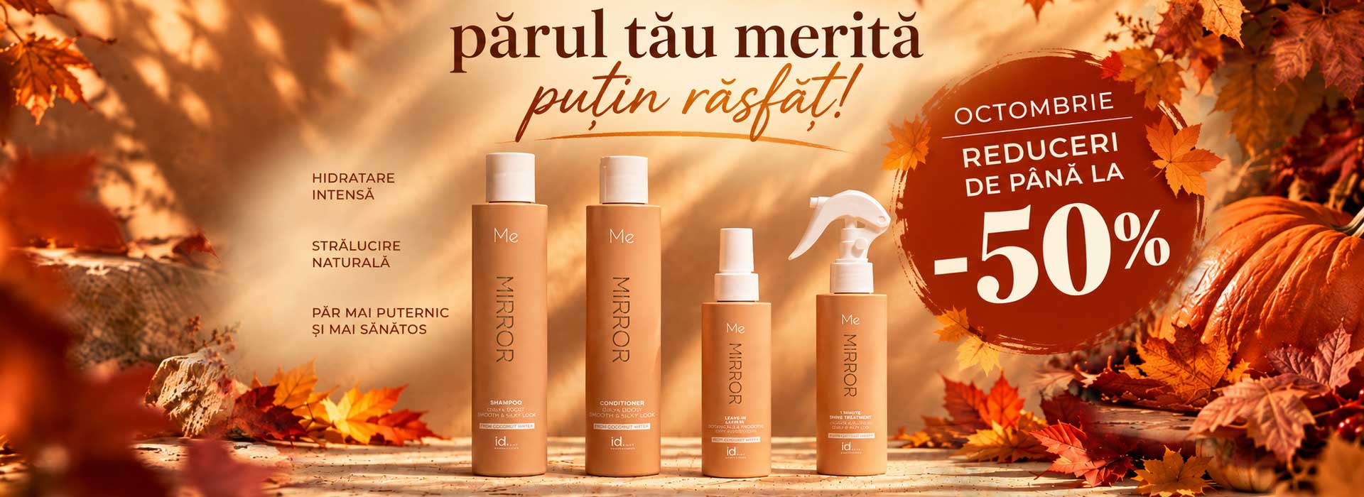 IdHAIR - Dupa o vara plina de soare, parul tau merita putin rasfat! Descopera ofertele toamnei!